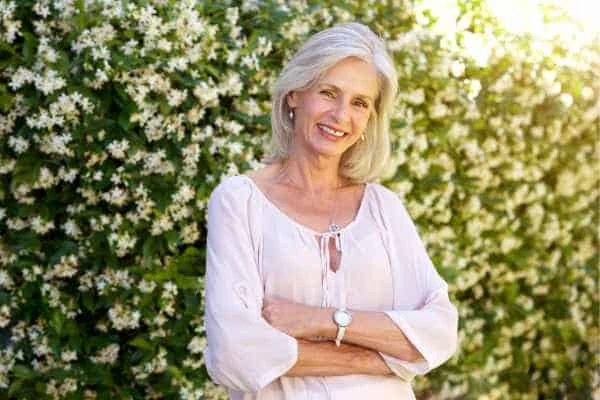 Older woman happy with urinary incontinence treatment Berkshire