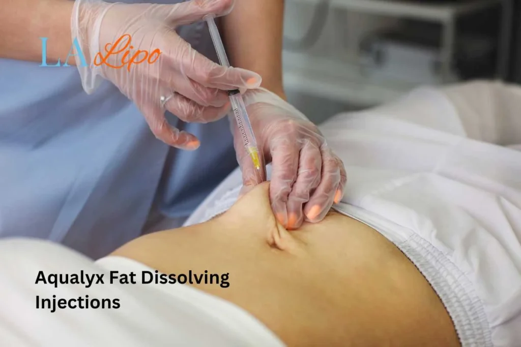 woman having fat dissolving injections Berkshire in the stomach