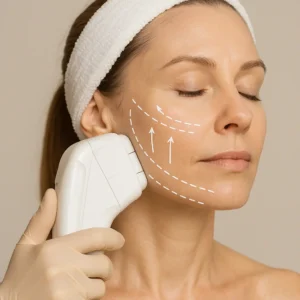 Woman having HI-FU to reduce wrinkles call LA LIPO Berkshire Now!