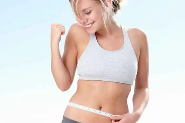 woman happy after fat reduction treatment Berkshire