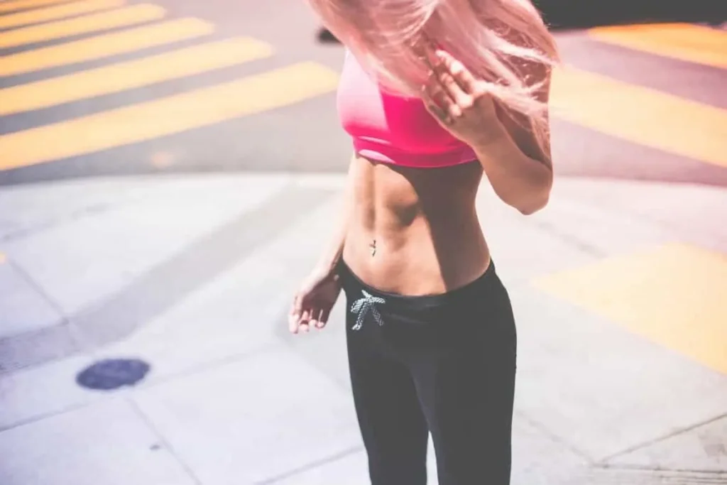 Woman with toned stomach after LA-EMS Body Sculpting Treatment Berkshire