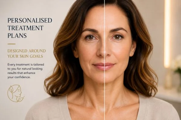 Before and after results of Collagen Lift Therapy Berkshire
