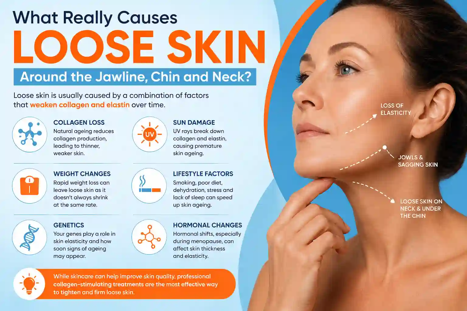 What Really Causes Loose Skin Around the Jawline, Chin and Neck Berkshire?